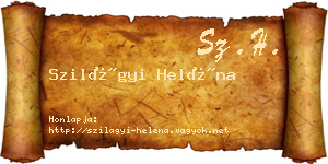 Szilágyi Heléna névjegykártya