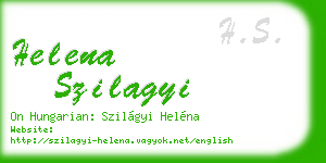 helena szilagyi business card