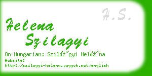 helena szilagyi business card